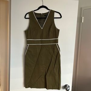 J Crew Olive Green Dress. Size 8